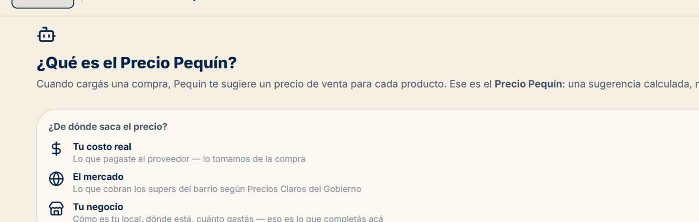 Precio Pequín en la app