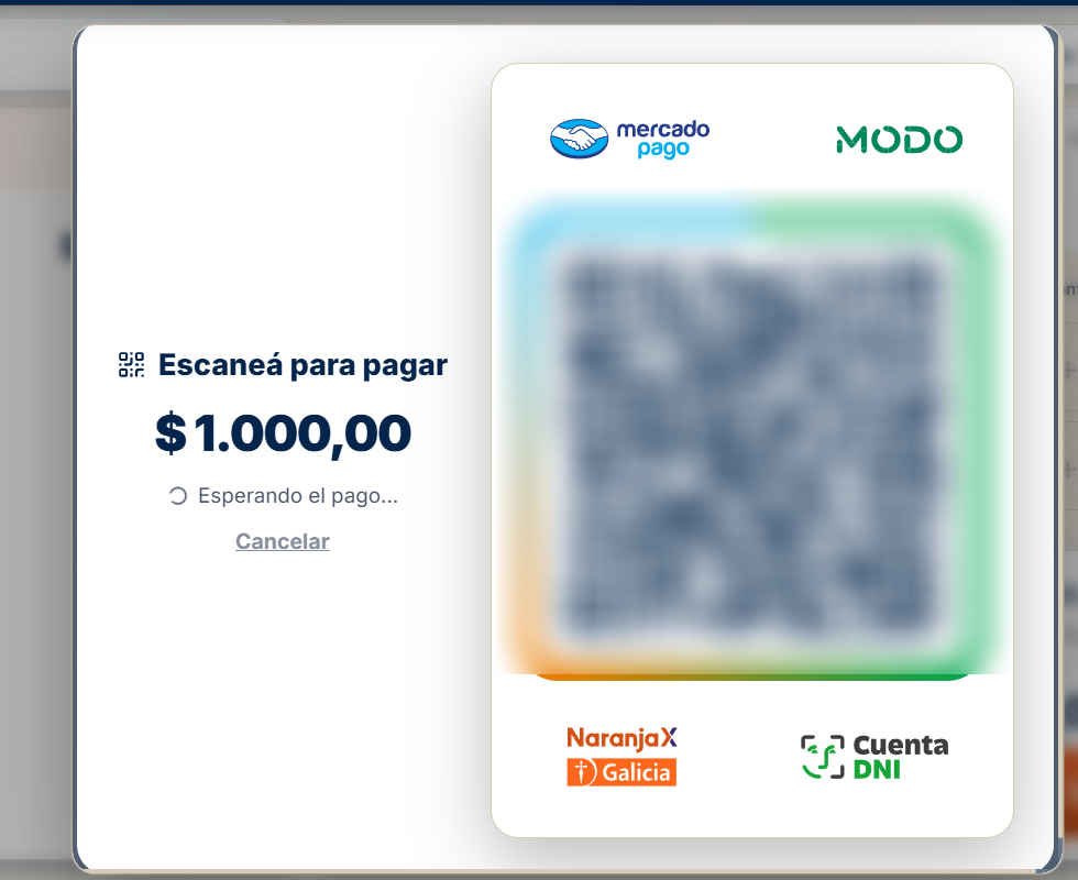 Cobro con QR de MercadoPago en Pequín