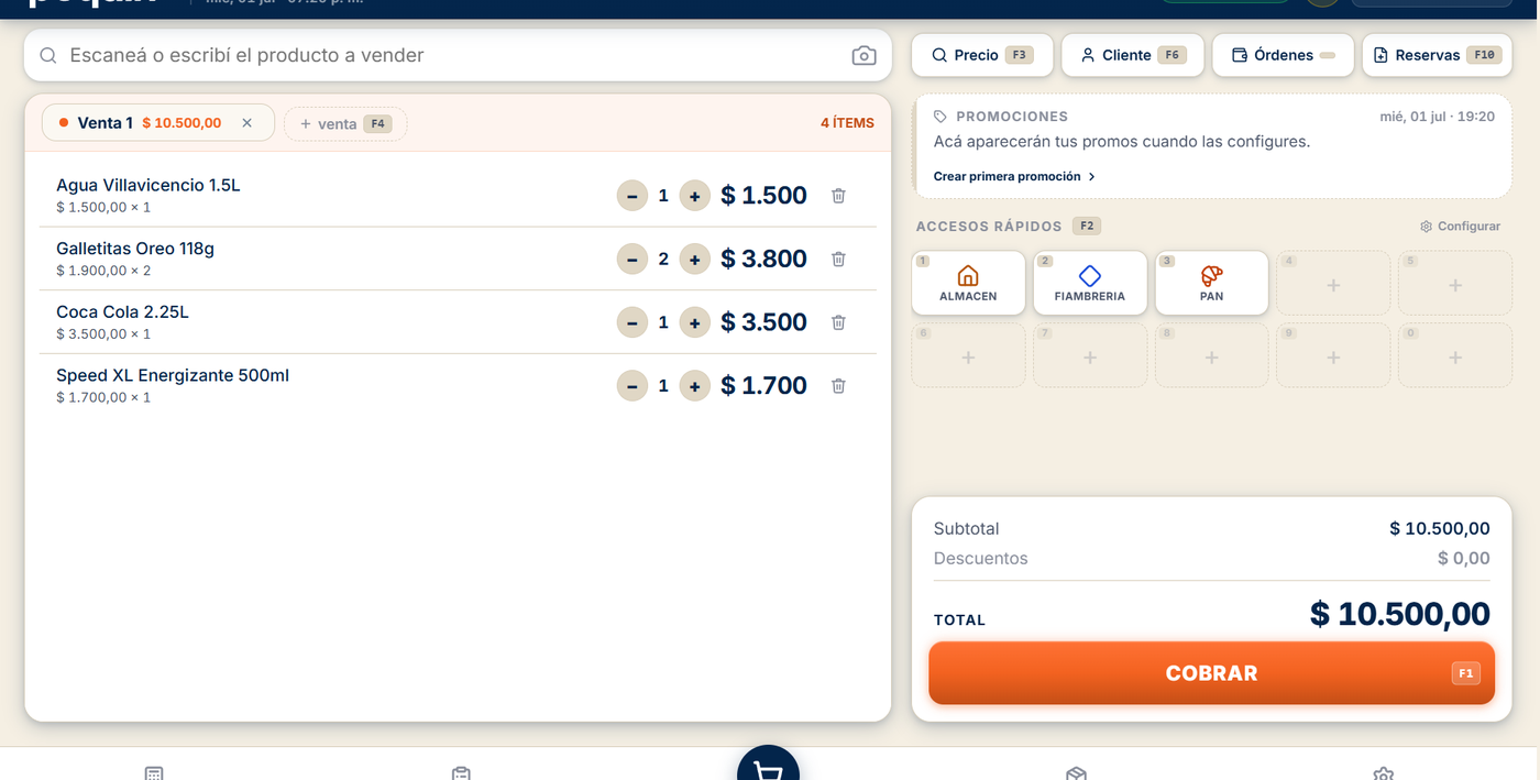 Panel de ventas de Pequín